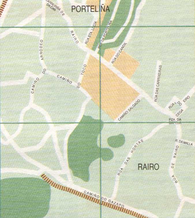 Detalle das ruas de Rairo 